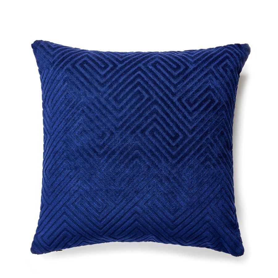 Purchase SCMEANPILL0004 Meander Velvet Outdoor, Navy - Scalamandre Pillows