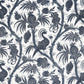Purchase Scalamandre Fabric Pattern SC 000516575, Balinese Peacock Linen Print Indigo 1