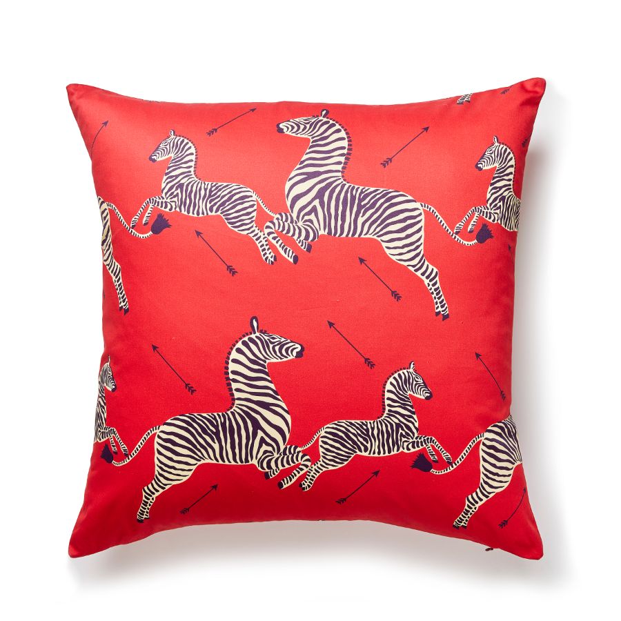 Purchase SCPZEBPILL0005 Zebras Petite, Masai Red - Scalamandre Pillows