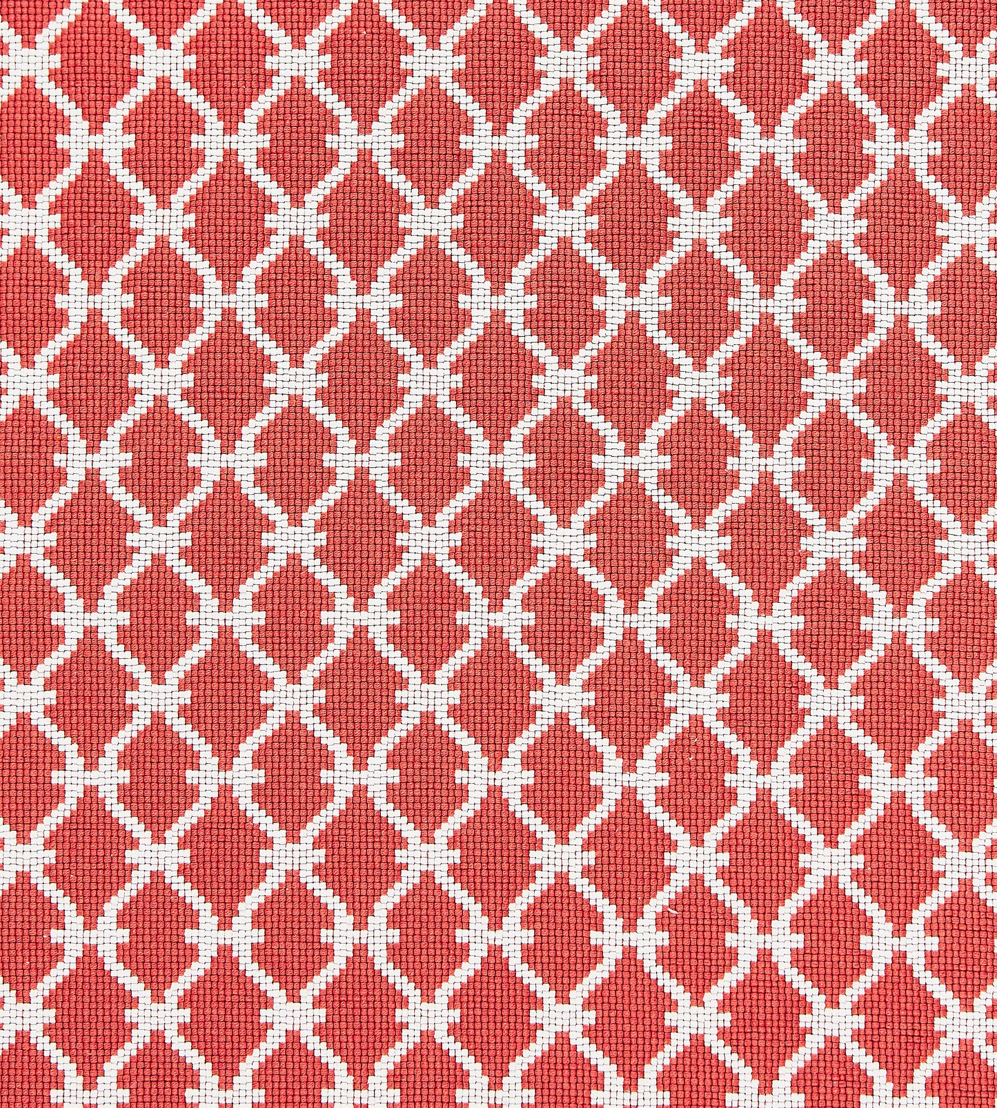 Purchase Scalamandre Fabric Item# SC 000627009, Trellis Weave Poppy 1