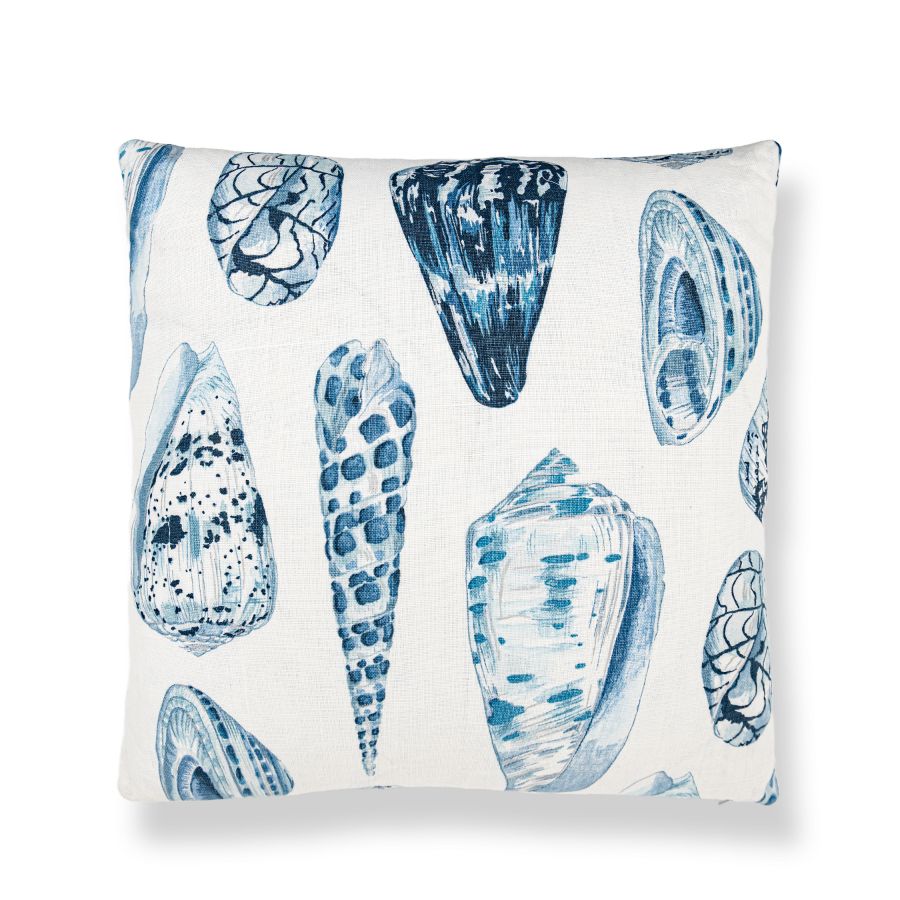 Purchase SCCOQUPILL0007 Coquina Linen Print, Porcelain - Scalamandre Pillows