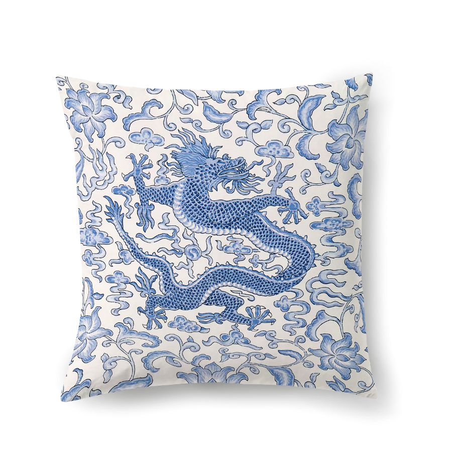 Purchase SCDRAGONPIL0007 Chi'En Dragon, Hyacinth Blue - Scalamandre Pillows