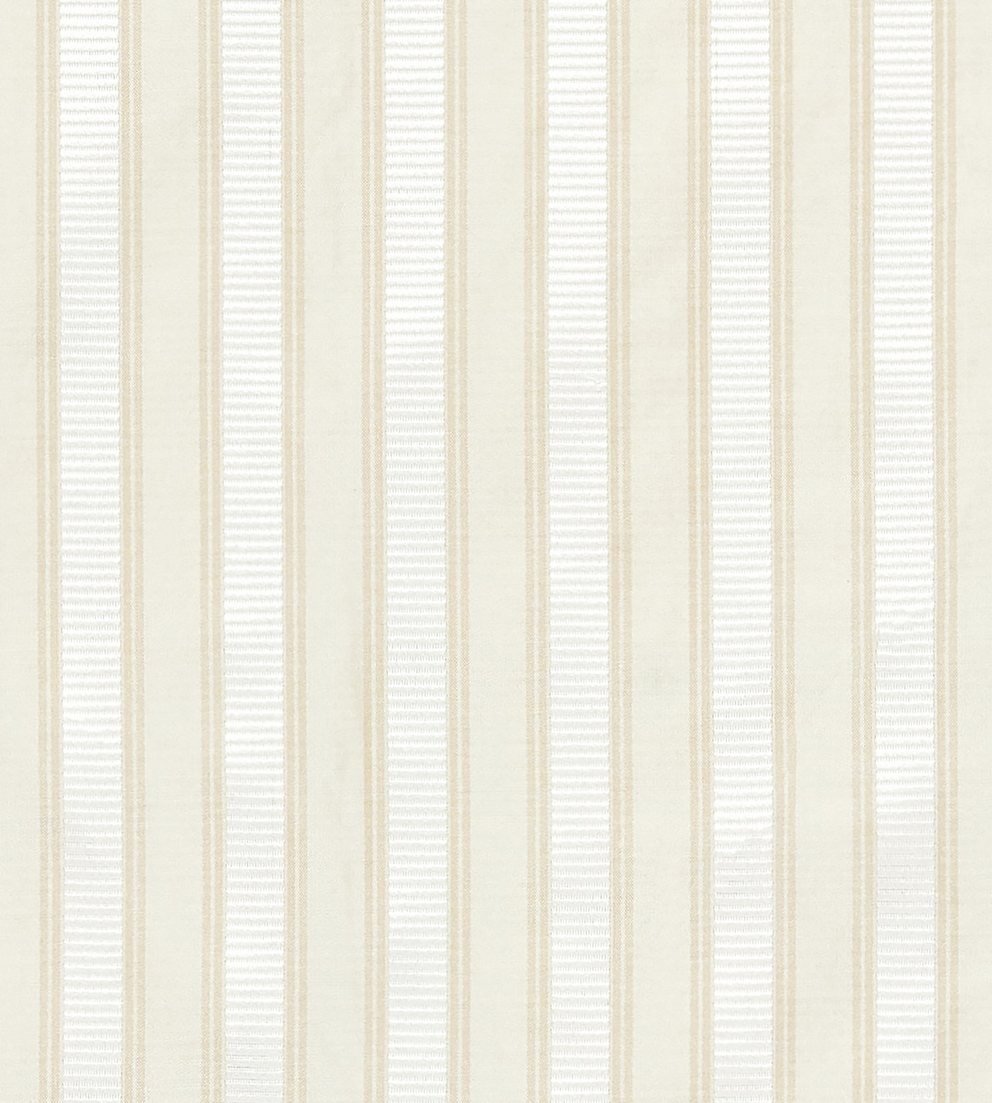 Purchase Scalamandre Fabric Pattern SC 0012121M, Shirred Stripe Oyster White 1
