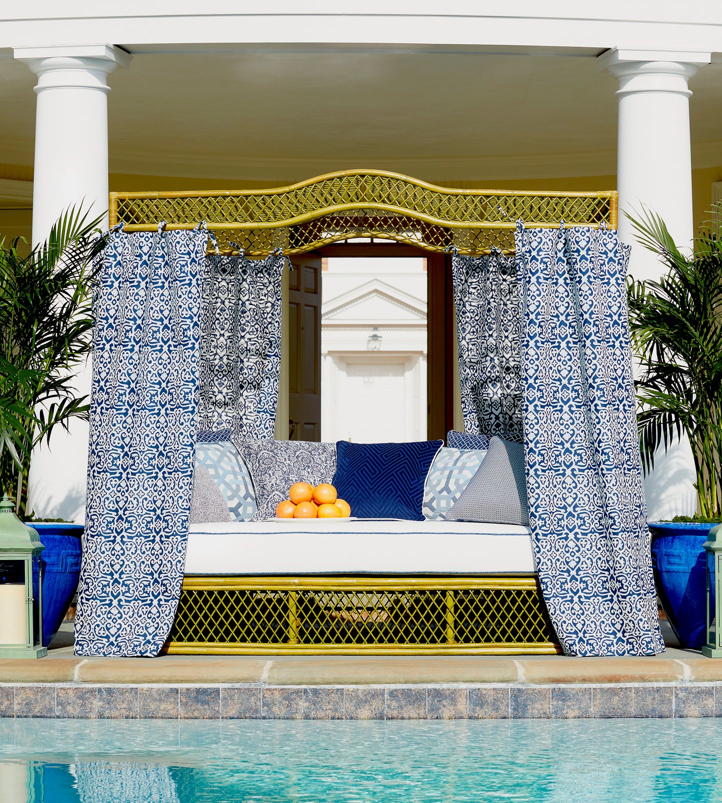 Purchase Scalamandre Fabric Item SC 000427060, Meander Velvet Navy 3