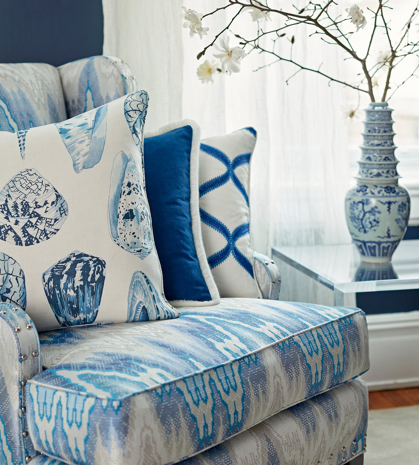 Purchase Scalamandre Fabric Product SC 000227074, Rondure Embroidery Fern 3