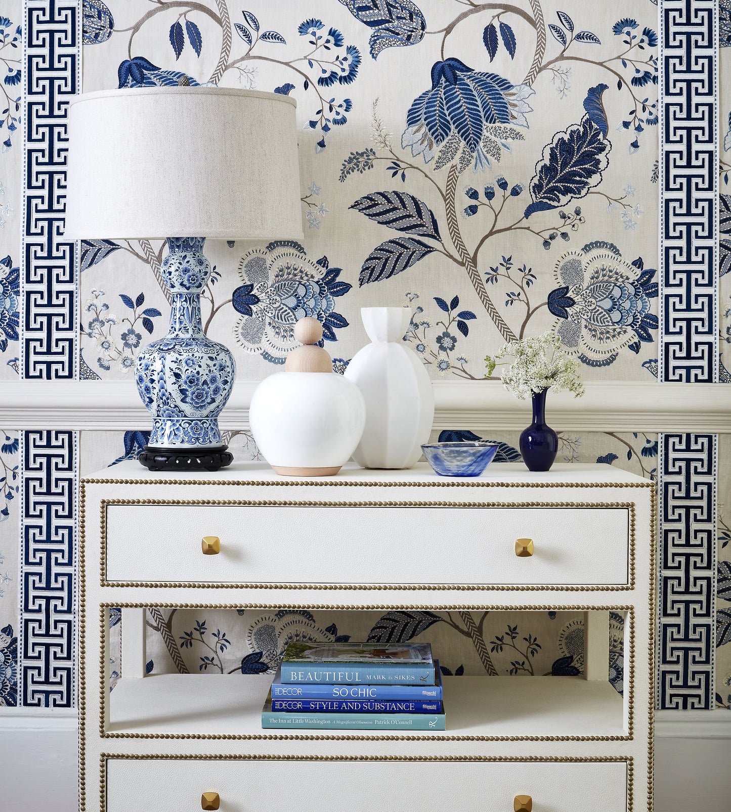 Purchase Scalamandre Fabric Pattern SC 000327175, Palampore Embroidery Bloom 2