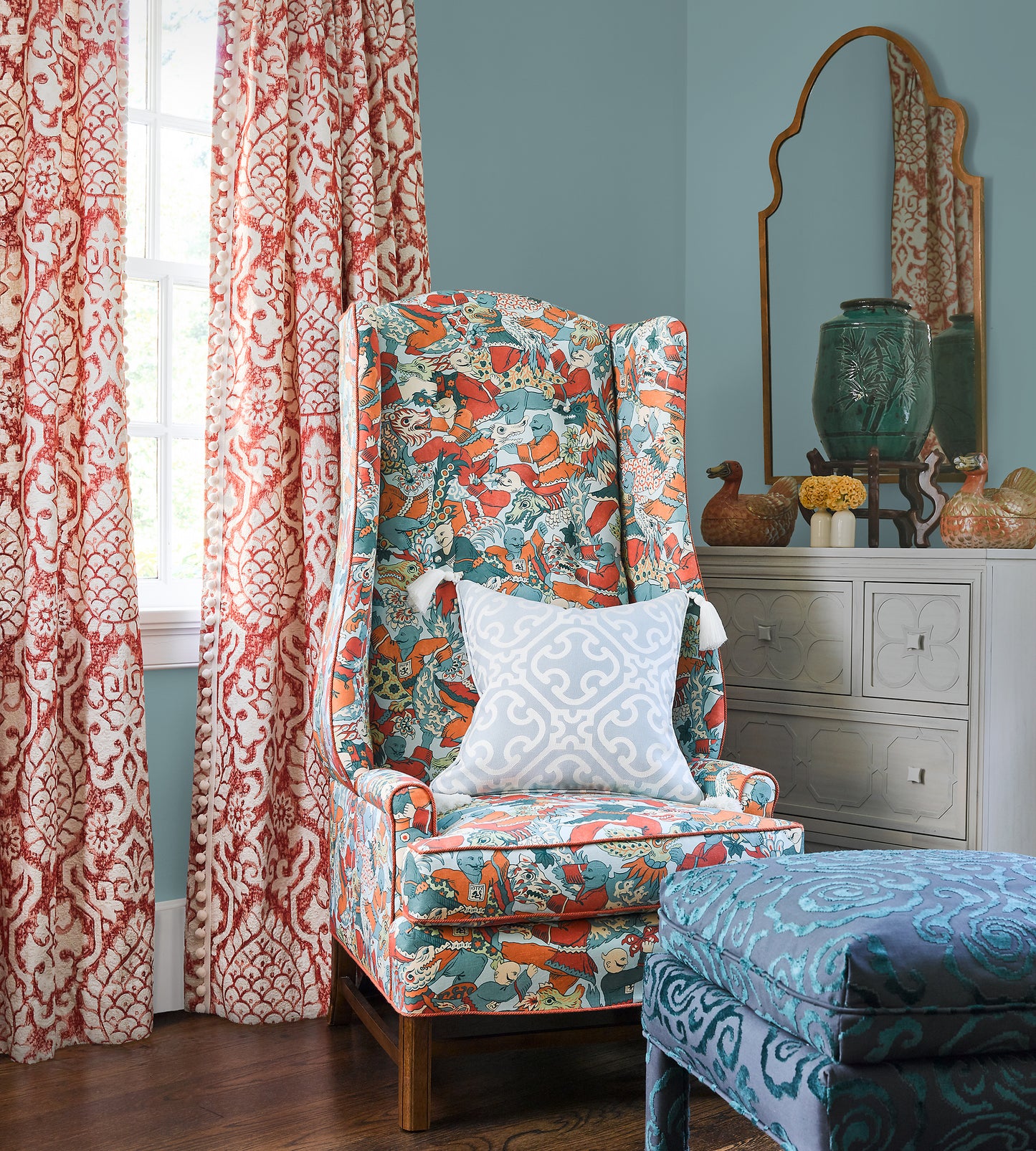 Purchase Scalamandre Fabric SKU SC 000627214, Ailin Lattice Weave Porcelain 4