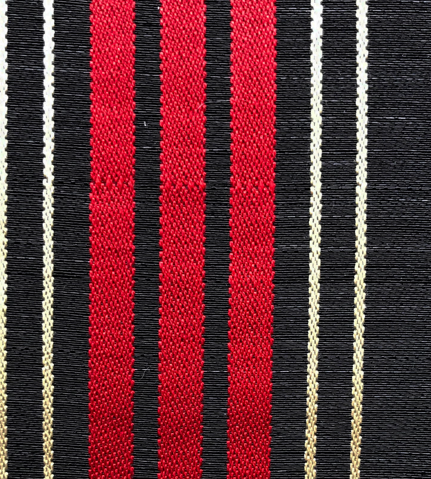 Purchase Old World Weavers Fabric SKU# SK 00020107, Ardennais Silk Horsehair Black / Red / Beige 1