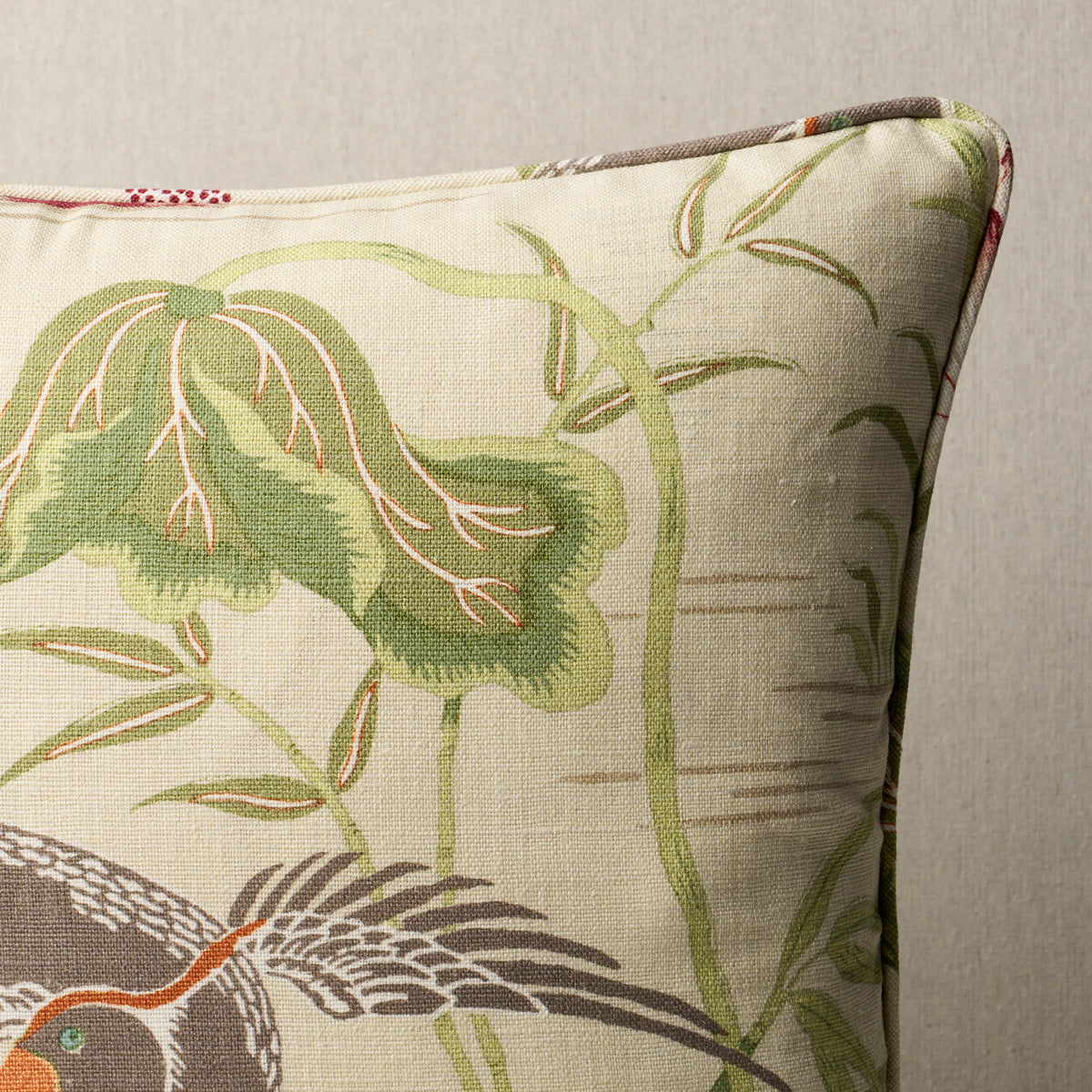 Purchase So17293606 | Lotus Garden Pillow, Parchment - Schumacher Pillows