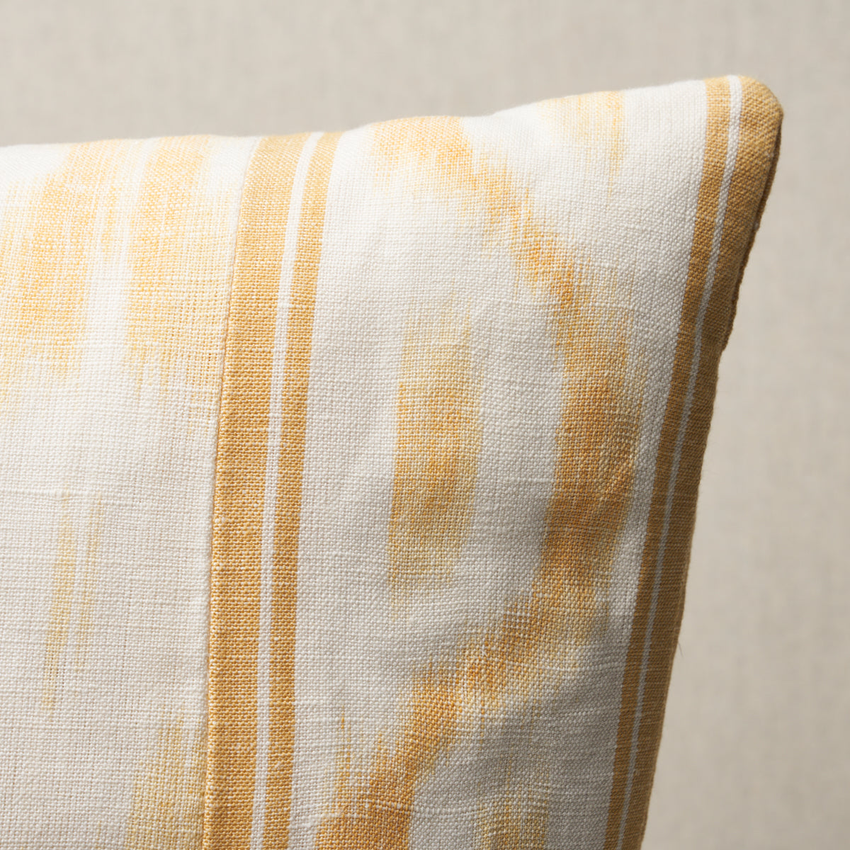 Purchase So17650506 | Santa Monica Ikat Pillow, Yellow - Schumacher Pillows