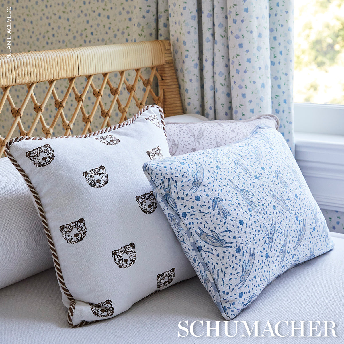 Purchase So18047002 | Bear Print Pillow, Ivory - Schumacher Pillows