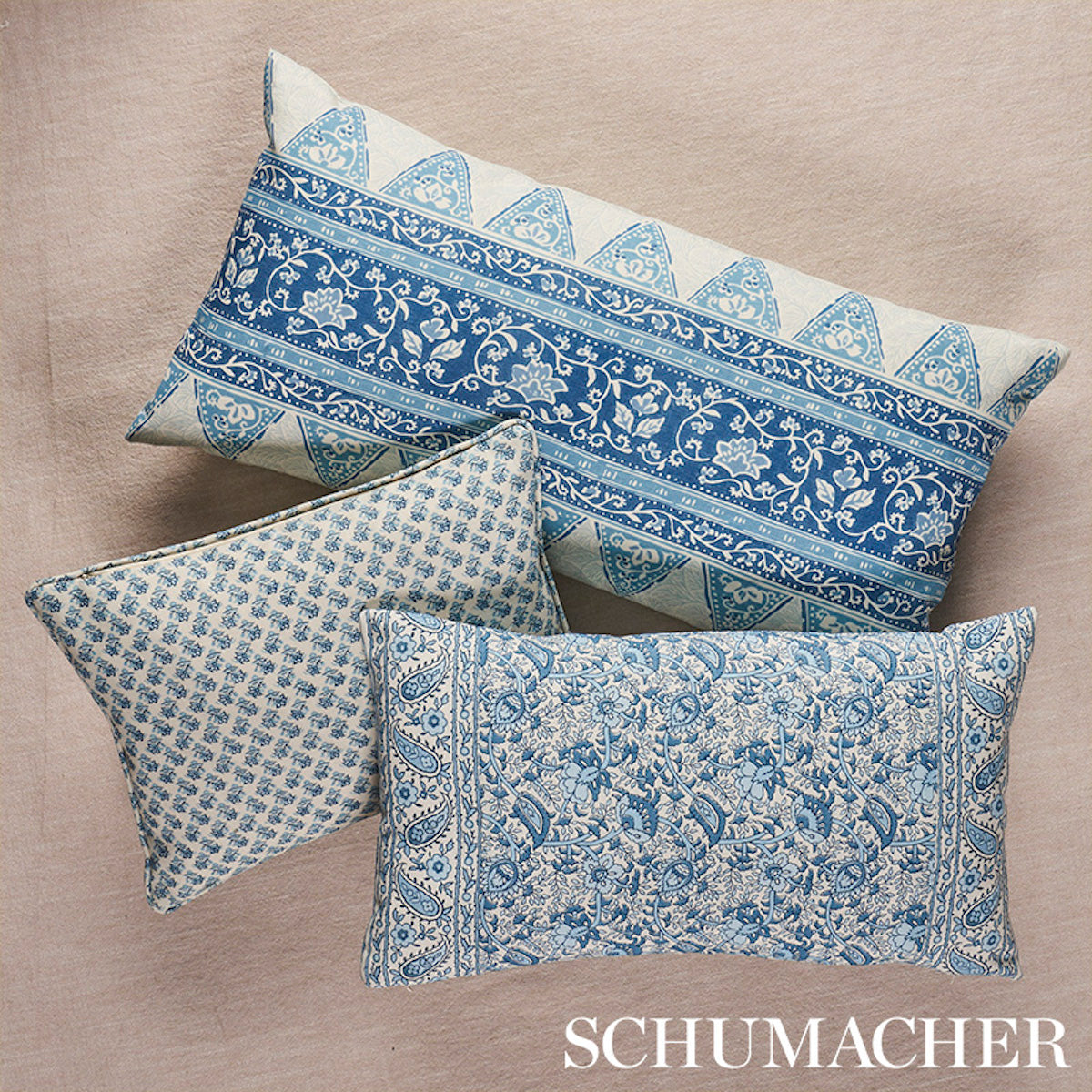 Purchase So18071014 | Daisy I/O Pillow, Indigo - Schumacher Pillows