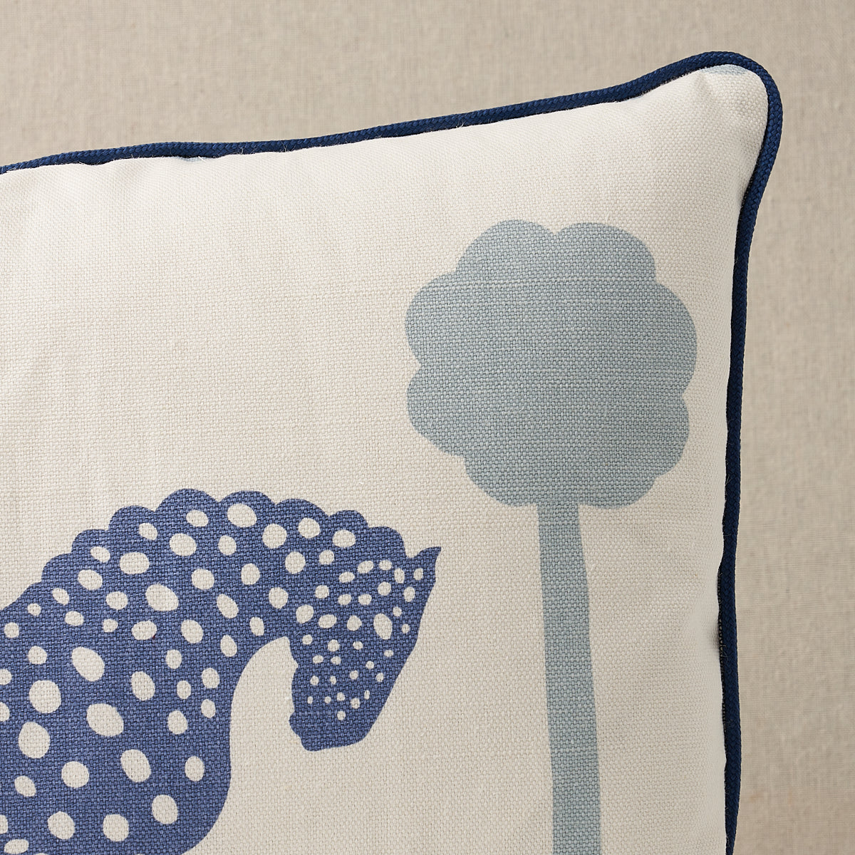 Purchase So18090113 | Polka Dot Pony Pillow, Blue - Schumacher Pillows