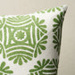 Purchase So18154205 | Gilded Star Block Print Pillow, Green - Schumacher Pillows