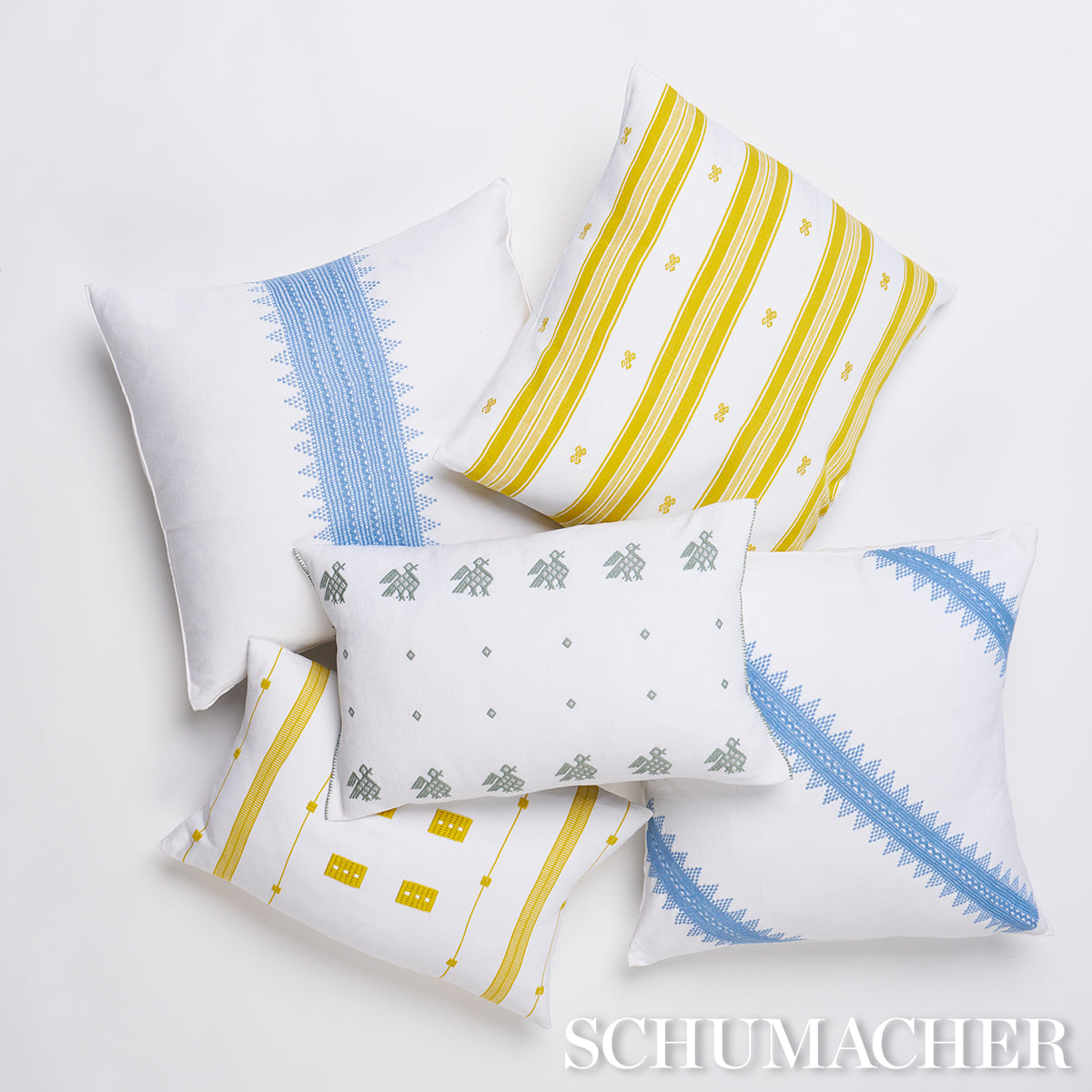 Purchase So2933501 | Chamula Pillow, Sky - Schumacher Pillows
