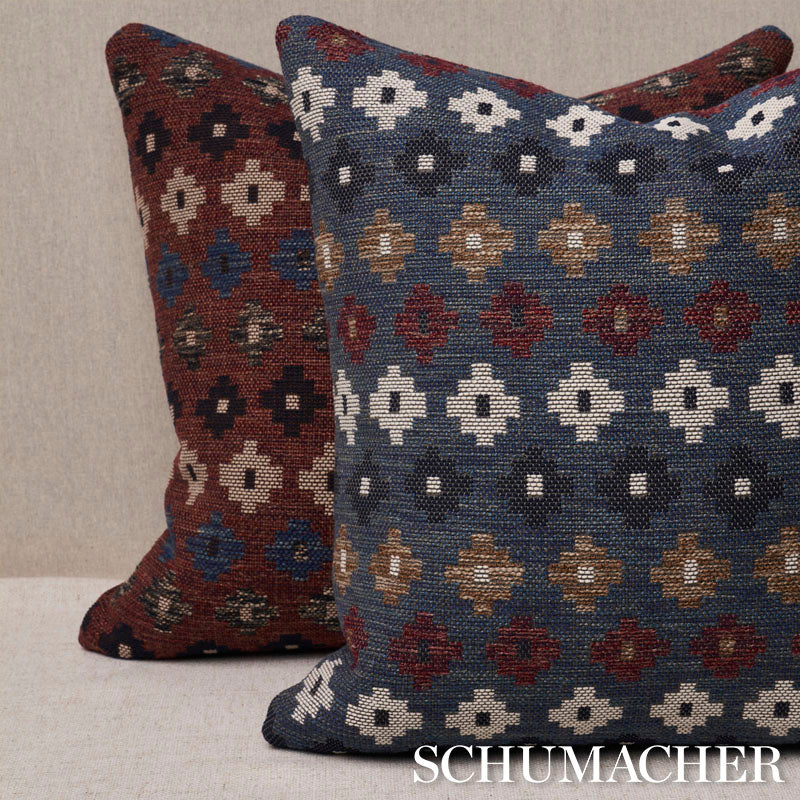 Purchase So7813205 | Ayumi Performance Pillow, Denim - Schumacher Pillows