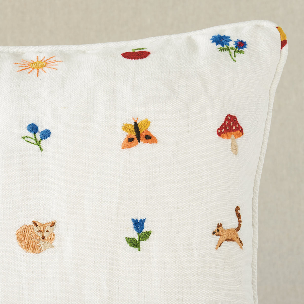 Purchase So8150012 | Tiny Things Embroidery Pillow, Multi - Schumacher Pillows