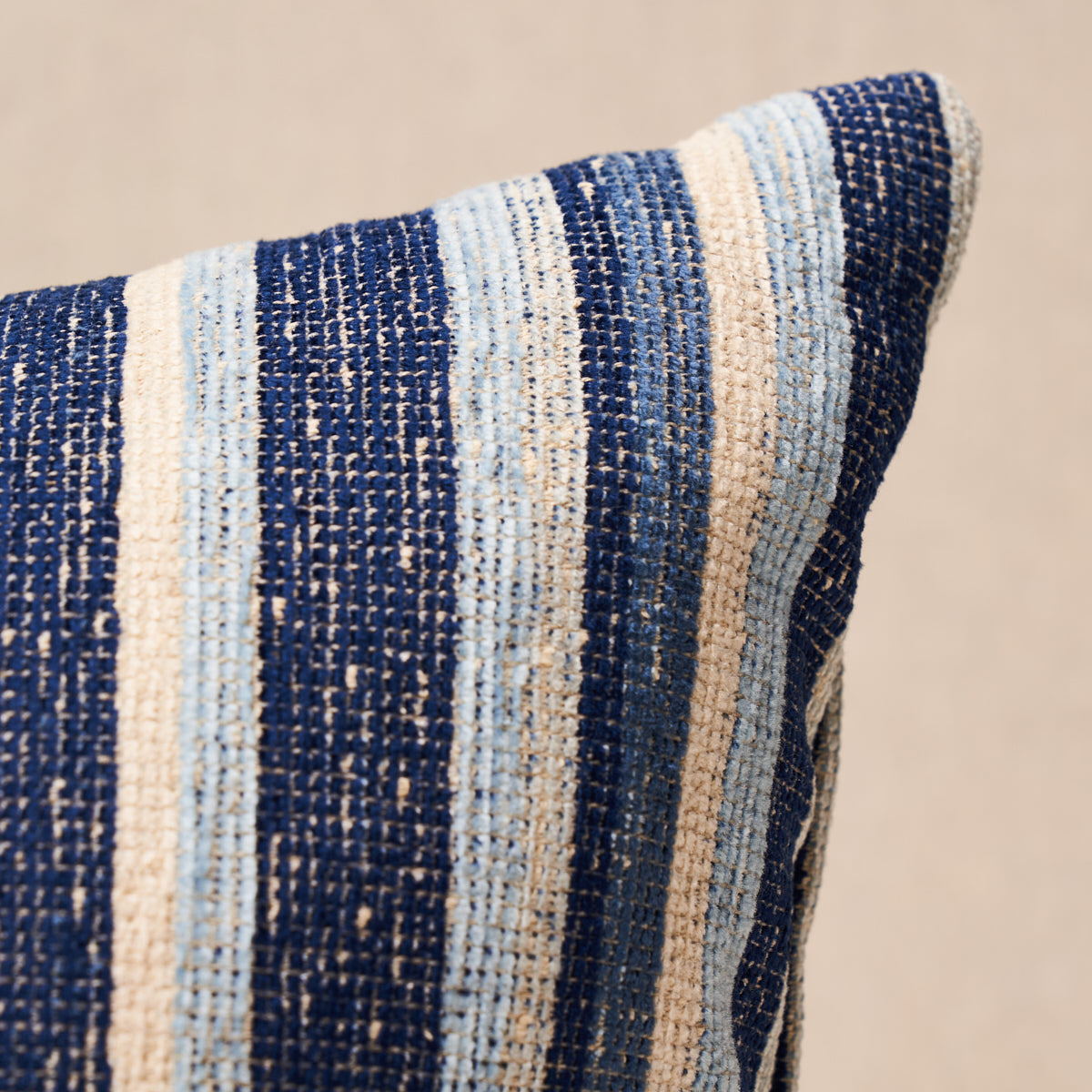 Purchase So8201018 | Tierra Stripe Pillow, Blue - Schumacher Pillows