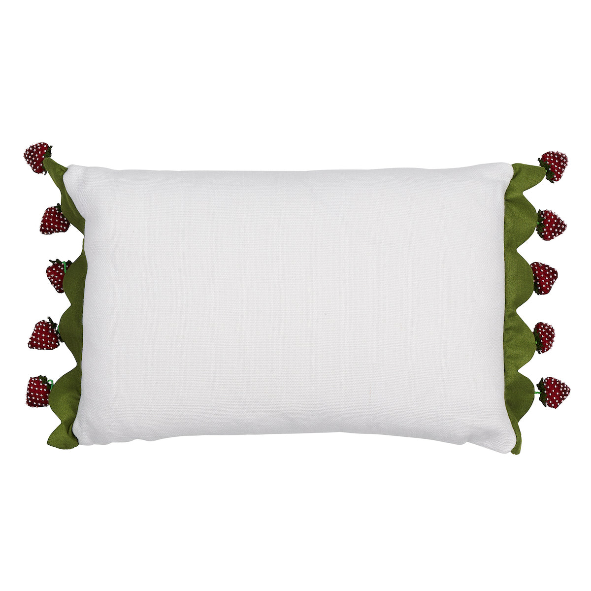 So8225013 | Strawberry Jam Pillow, Green - Schumacher Pillows