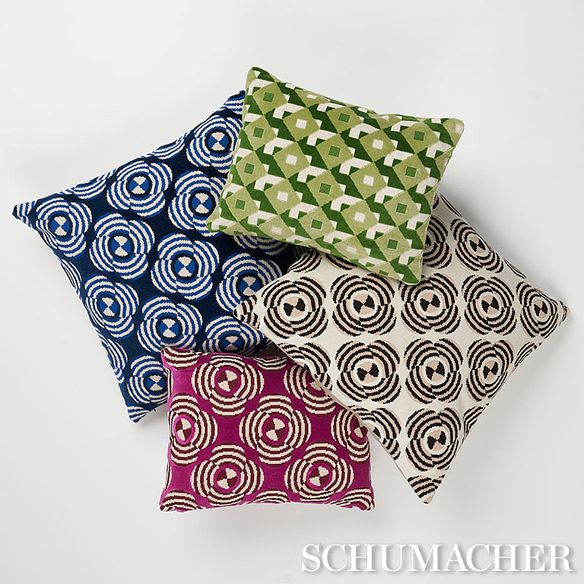 Purchase So8226105 | Le Moderne Cut Velvet Pillow, Neutral - Schumacher Pillows