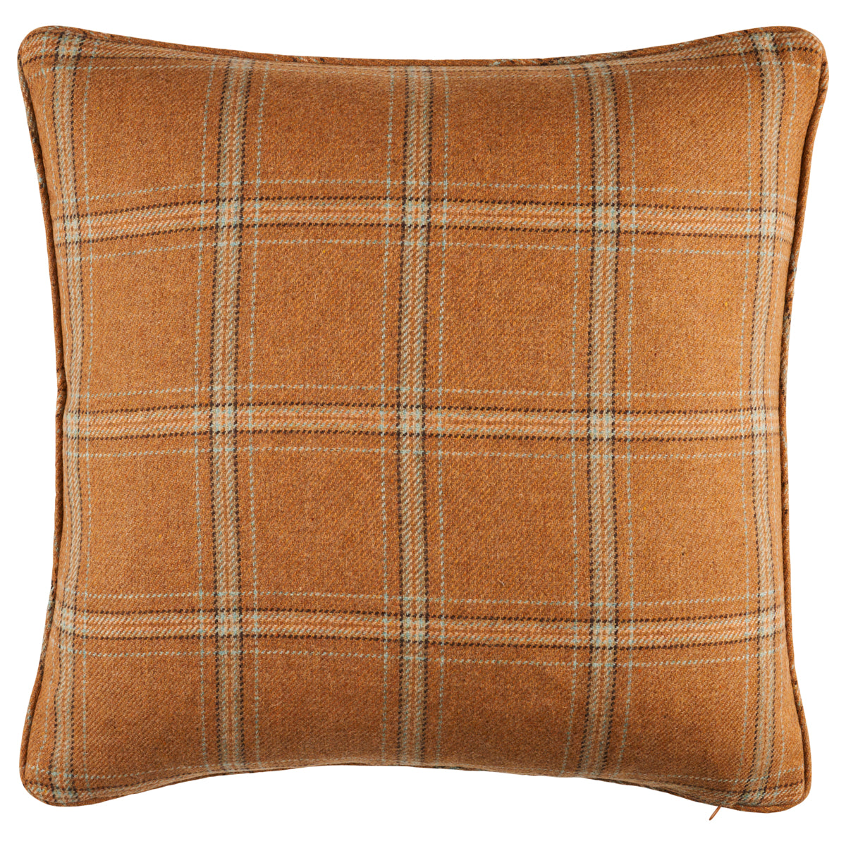 Tan top plaid pillows