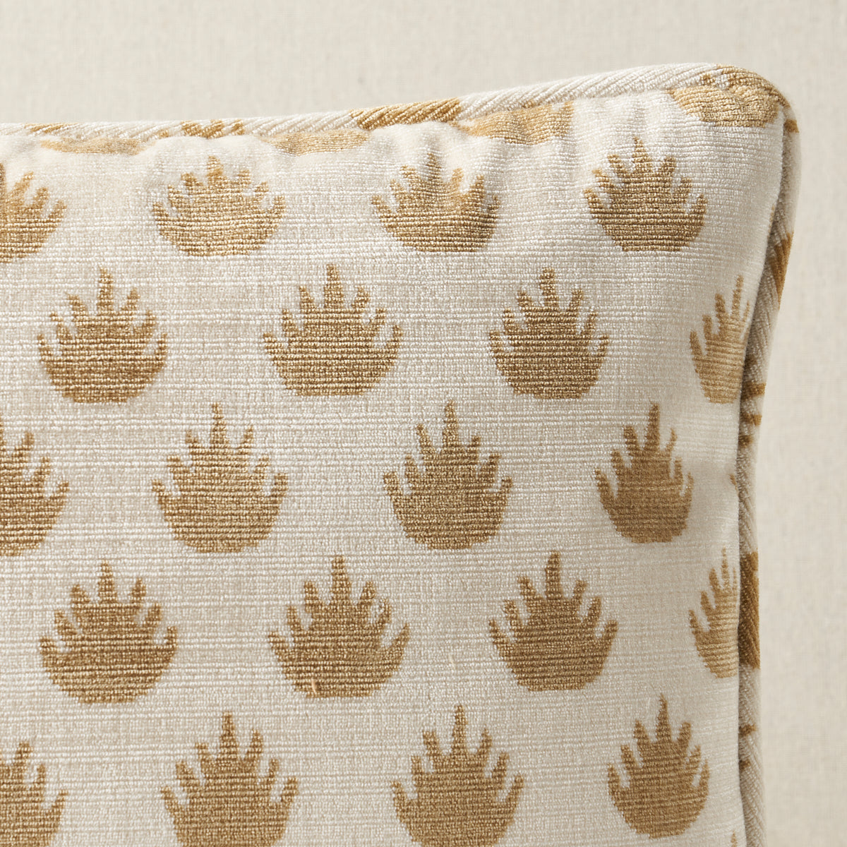 Purchase So8298113 | Coronation Velvet Pillow, Camel - Schumacher Pillows