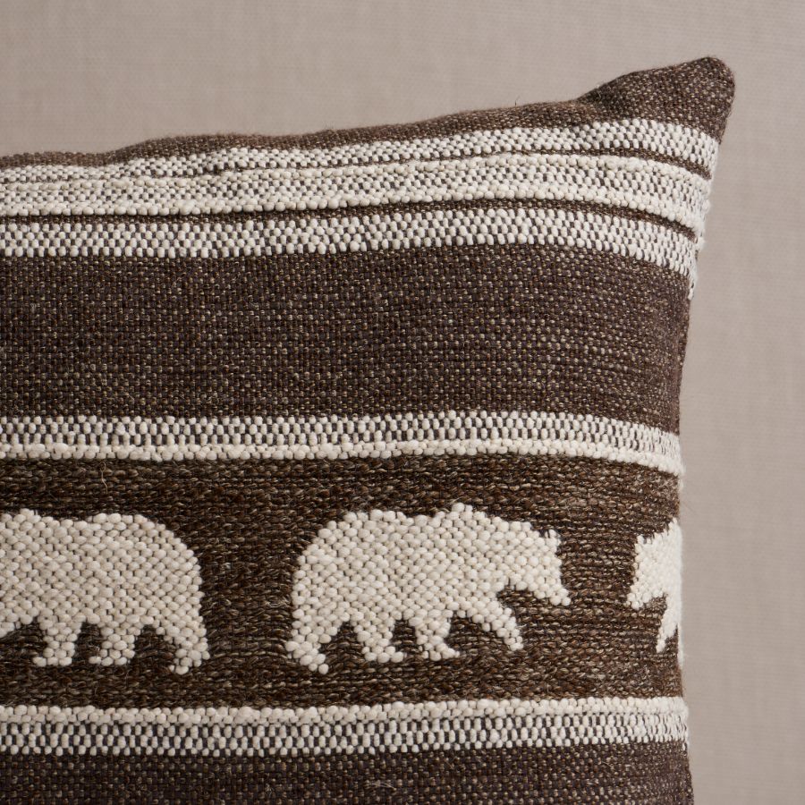 Purchase So8499118 | Koda Stripe Pillow, Coffee - Schumacher Pillows