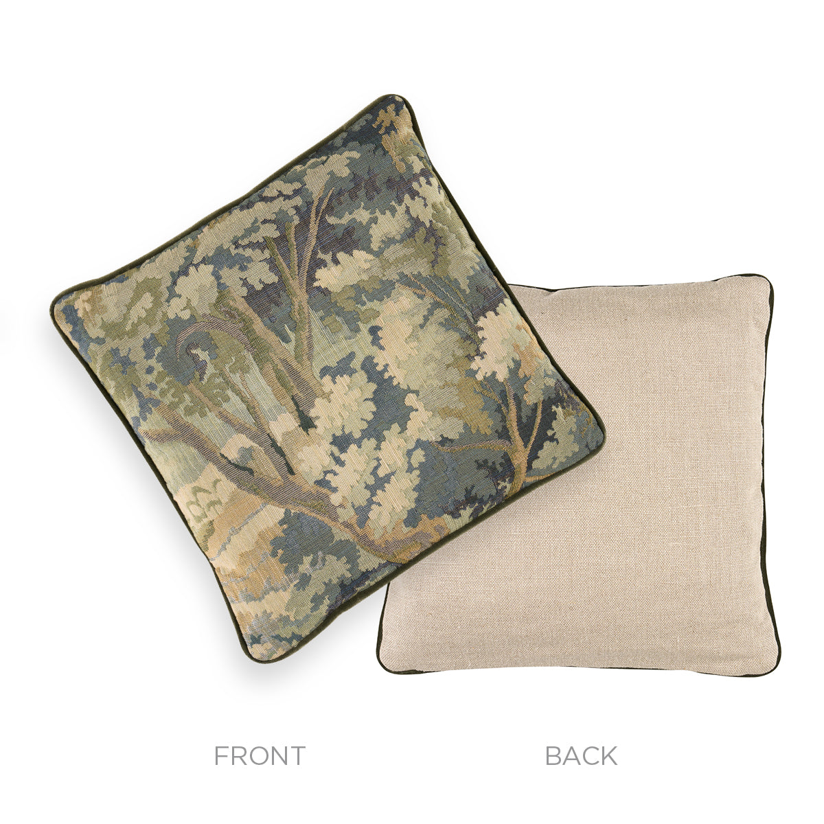 Purchase So853700203 | Flemish Tapestry Pillow, Vert - Schumacher Pillows