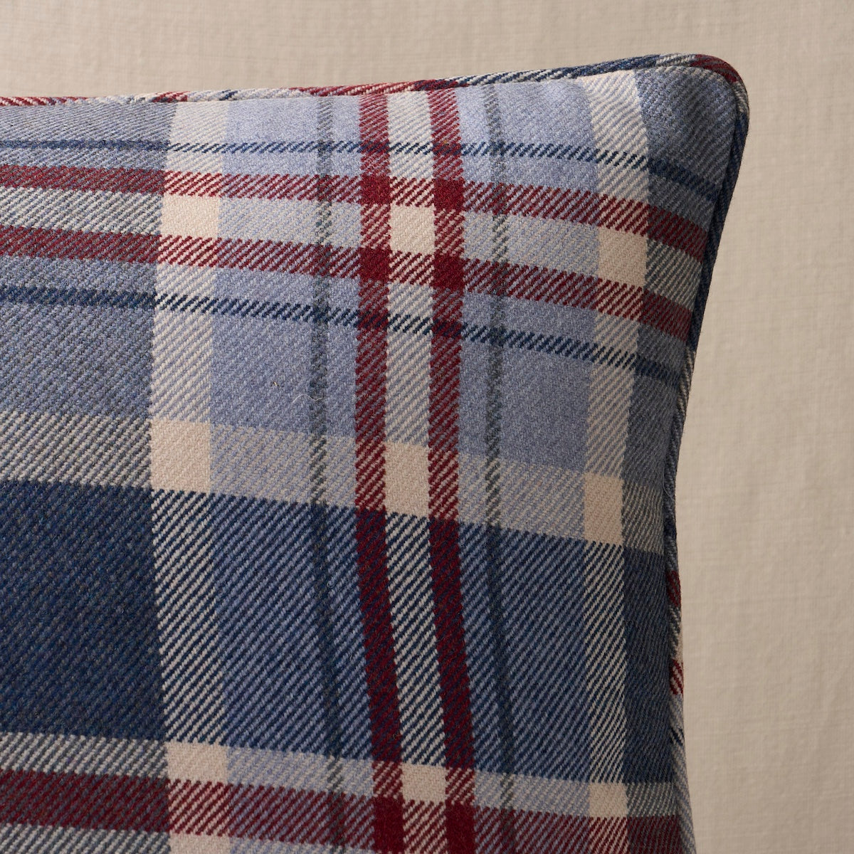 Purchase So8661204 | Harris Merino Plaid Pillow, Americana - Schumacher Pillows