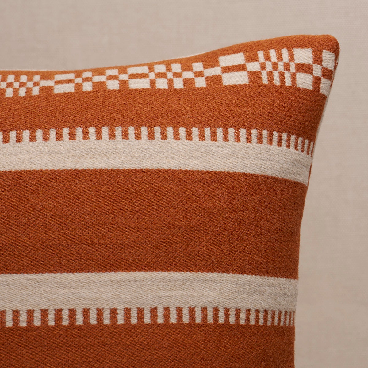 Purchase So8687206 | Skyline Stripes Pillow, Burnt Orange - Schumacher Pillows