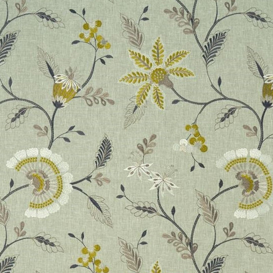 Sample F1004-01 Delamere Chartreuse Clarke And Clarke Fabric