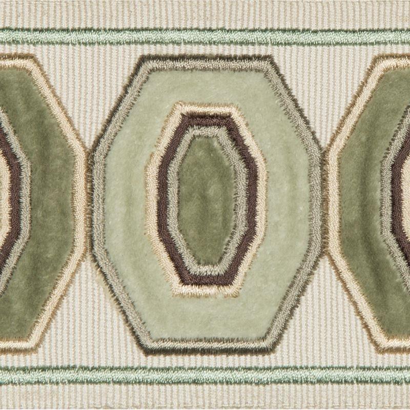 Sample T30772.311.0 Geodex Mint Mint Trim Fabric by Kravet Design