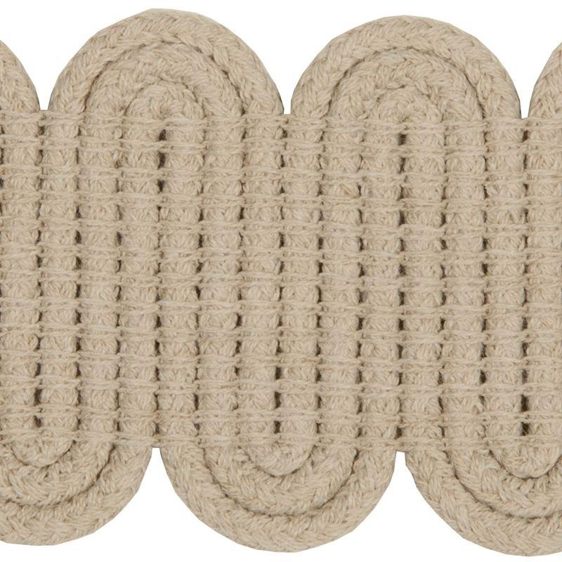 Sample T30786.1616.0 Switchback Sandy Beige Trim Fabric by Kravet Design