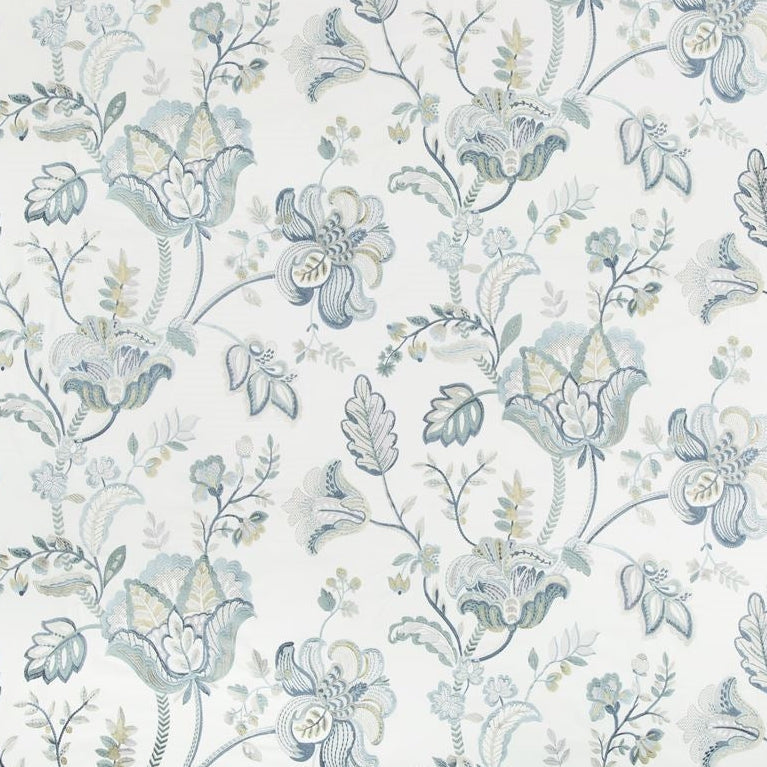 Sample 2017174.135.0 Bradford Emb, Juniper Lagoon Multipurpose Fabric by Lee Jofa