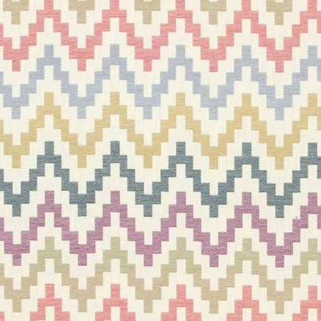 Sample F0996-03 Klaudia Indigo/Cranberry Clarke And Clarke Fabric