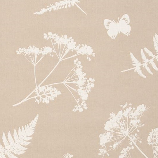 Sample F0521-05 Moorland Taupe Botanical Clarke And Clarke Fabric