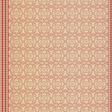 Sample GWF-3506.7.0 Maze Red Geometric Lee Jofa Modern Fabric