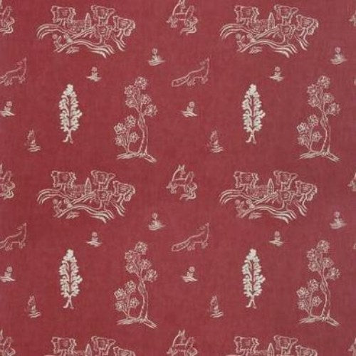 Sample AM100318.19.0 Friendly Folk Red Animal/Insect Kravet Couture Fabric
