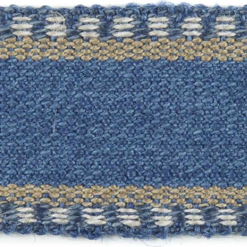Sample TL10169.515.0 Danakil Tape, Blue Slate Trim Fabric by Lee Jofa