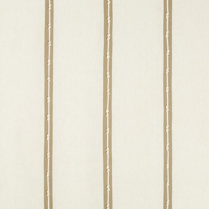 Sample 4630.16.0 Knots Speed Neutral Stripes Kravet Fabric Fabric