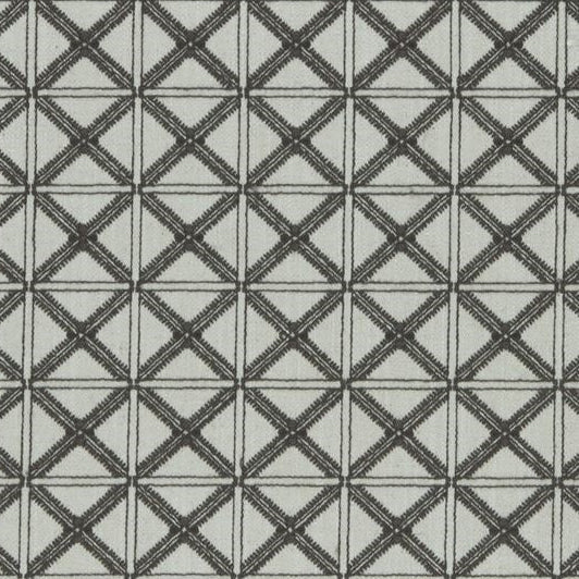 Sample F0957-02 Makenzi Charcoal Clarke And Clarke Fabric