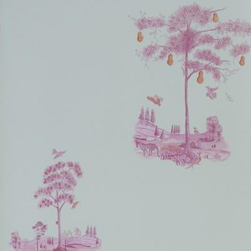 Sample AMW10055.711.0 Pear Tree, Sunrise Pink by Kravet Couture Wallpaper