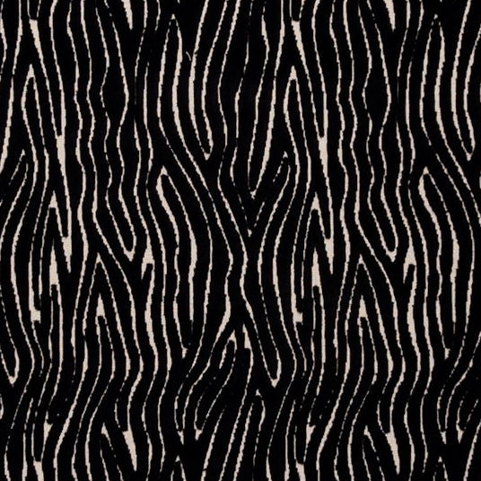 Sample F0749-04 Onda Ebony Animal Skins Clarke And Clarke Fabric