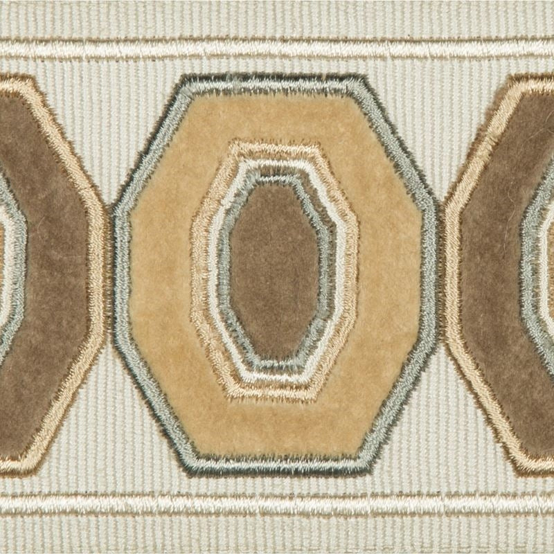 Sample T30772.164.0 Geodex Honey Taupe Trim Fabric by Kravet Design