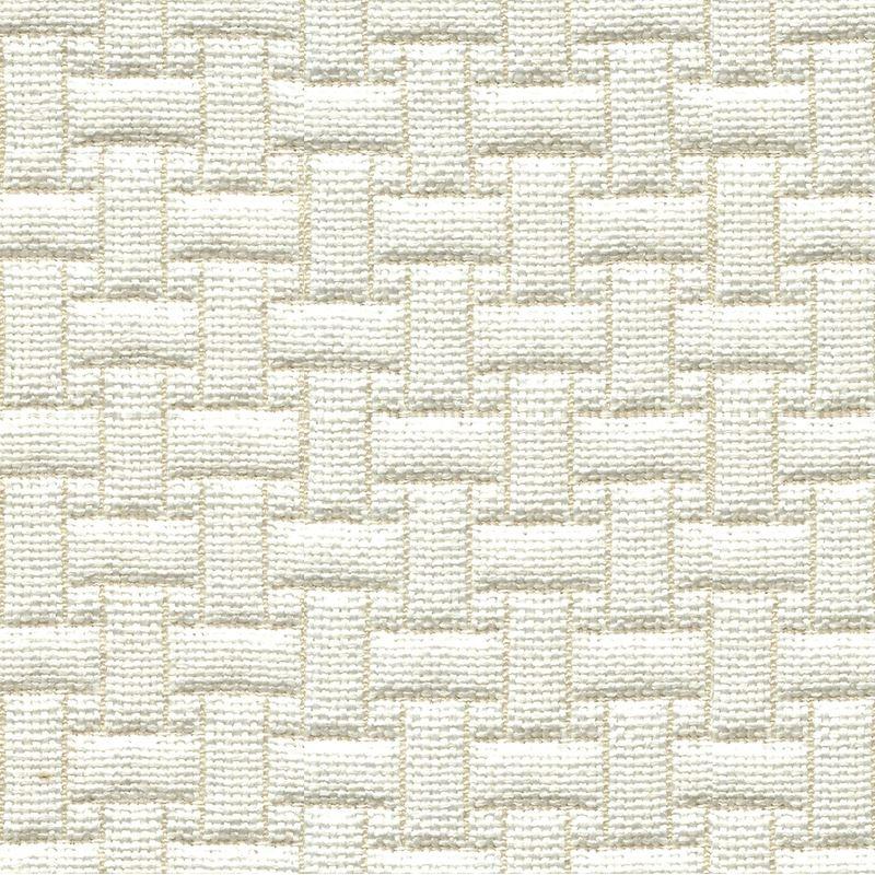 Sample 35076.1.0 Magaluf Ivory White Upholstery Solid W Pattern Fabric by Kravet Design