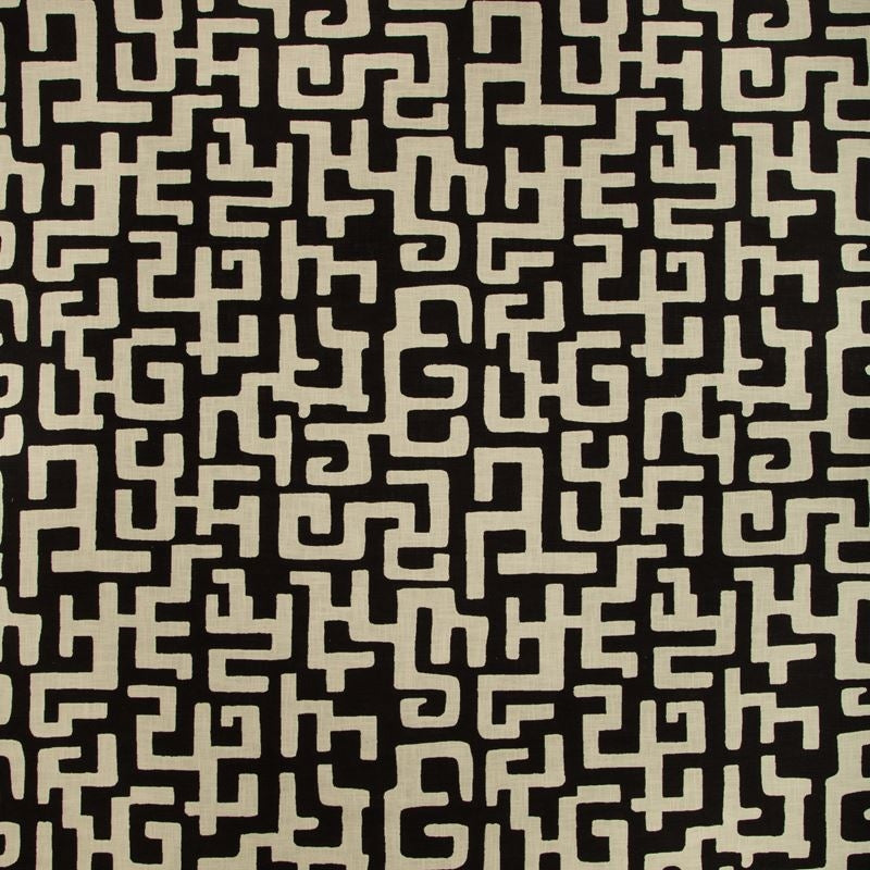 Sample 35634.18.0 Black Upholstery Ethnic Fabric by Kravet Design