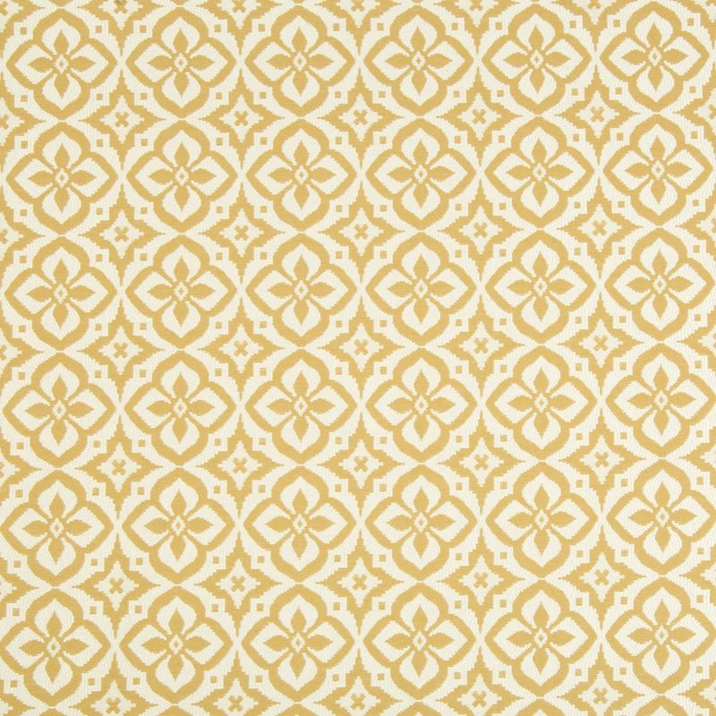 Sample 34757.16.0 White Upholstery Medallion Motif Fabric by Kravet Contract