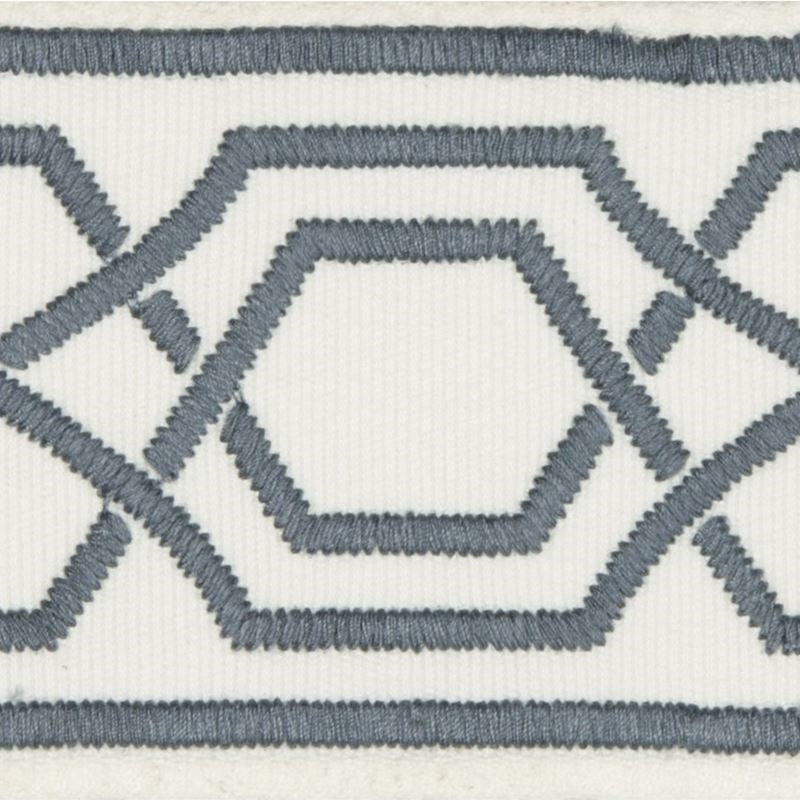 Sample TL10173.15.0 Yves Tape, Slate by Lee Jofa Fabric