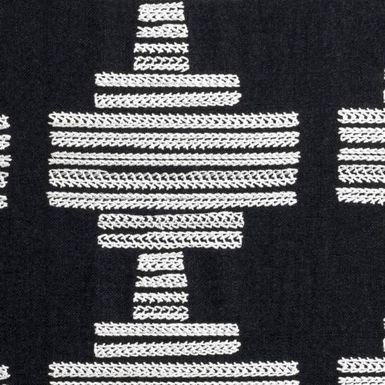 Sample F0882-01 Bw1010 Black/White Clarke And Clarke Fabric