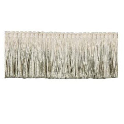 Sample TL10124.106.0 Dipped Fringe White Lee Jofa Modern Fabric